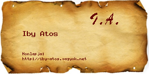 Iby Atos névjegykártya